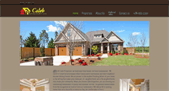 Desktop Screenshot of calebhomes.com